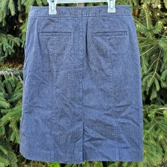 Merona Pencil Skirt in Charcoal Blue Gray Size 6 - Picture 2 of 4